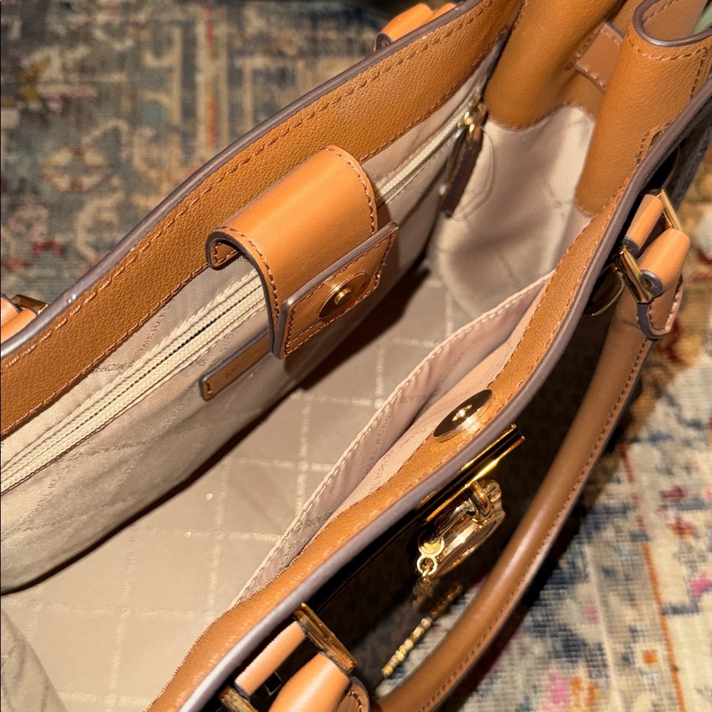 Michael Kors Brown and Tan Satchel - Picture 6 of 8